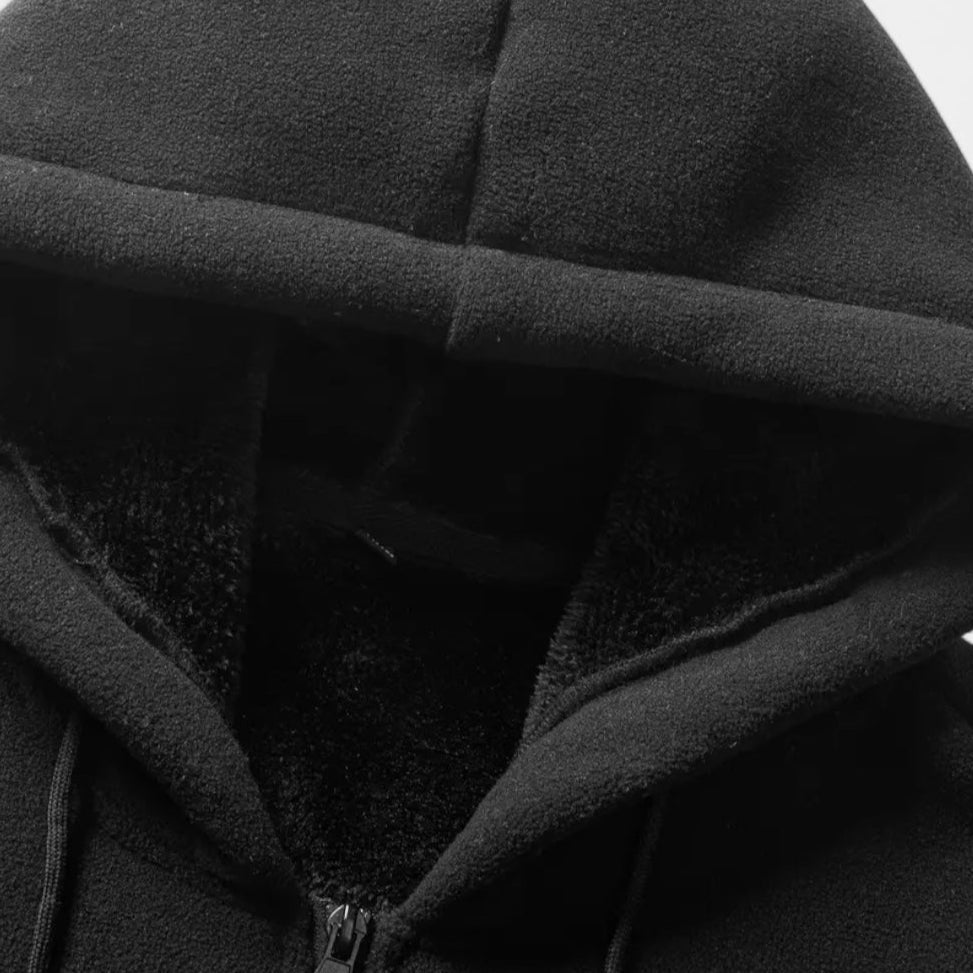 Solorfit | Sherpa Fleece Zip Hoodie for Men